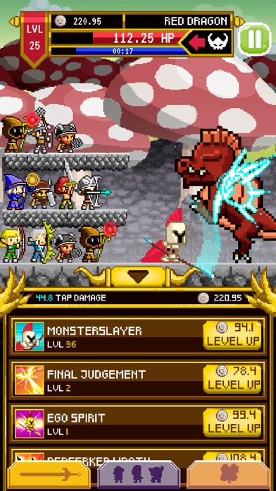 Clicker Knights Vs dragons Screenshot