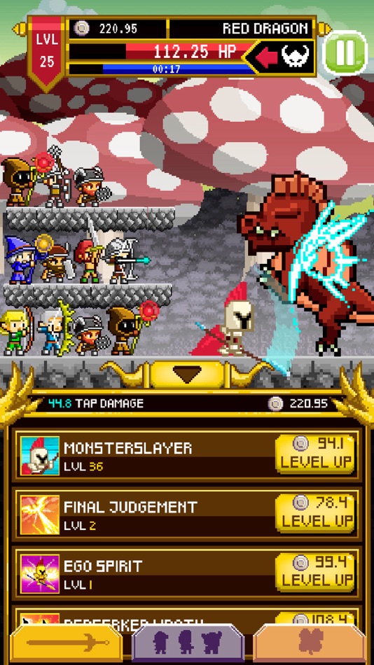 #4. Clicker Knights Vs dragons (iOS) Ved: PLAYTOUCH