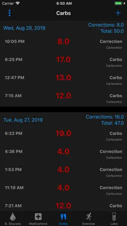 Carburetor Diabetes Manager screenshot 3