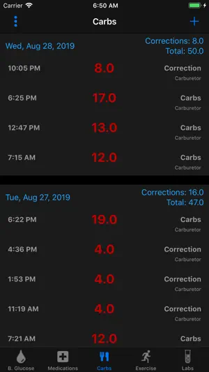 Carburetor Diabetes Manager screenshot 3