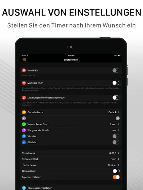 Stoppuhr & Timer Intervall