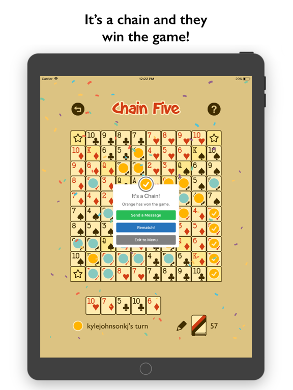 Chain Five iPad screenshot