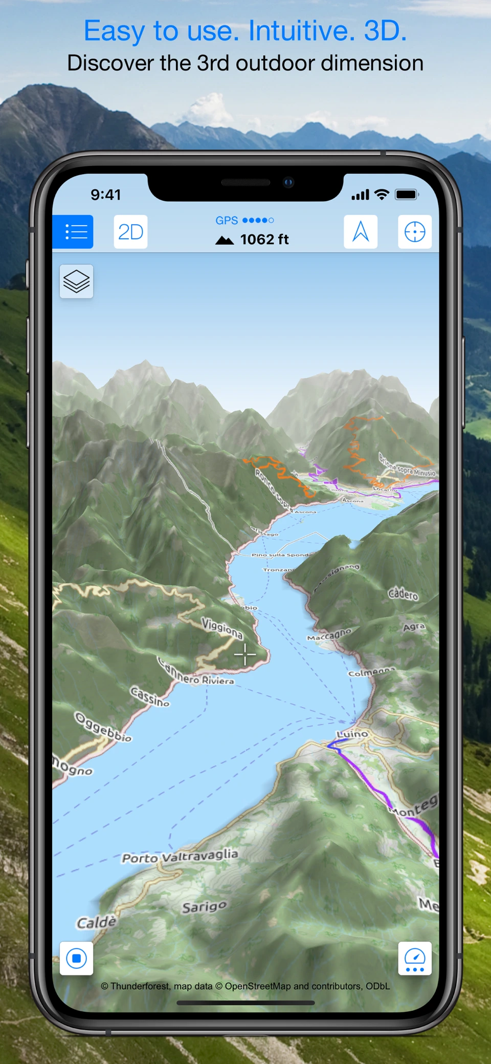 Maps 3D PRO - Hike & Bike screenshot
