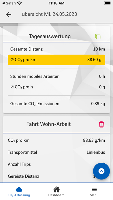 Co2mobile Screenshot