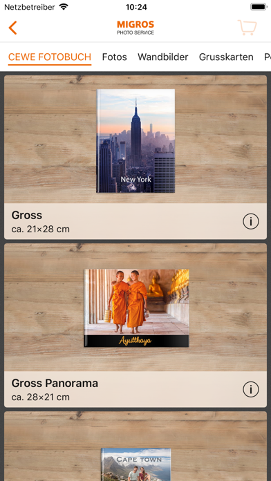 Migros Photo Service Screenshot