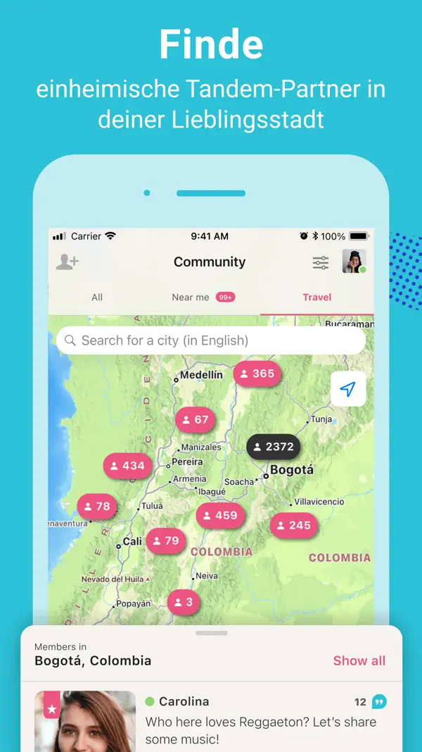 Tandem: Language Exchange iPhone App Screenshot 5 – Bildung