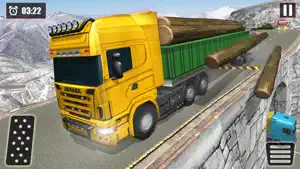 Snow Cargo Trailer Truck Drive screenshot 3