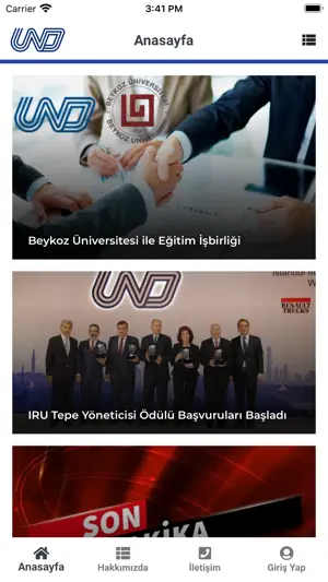 UND Mobil screenshot 1