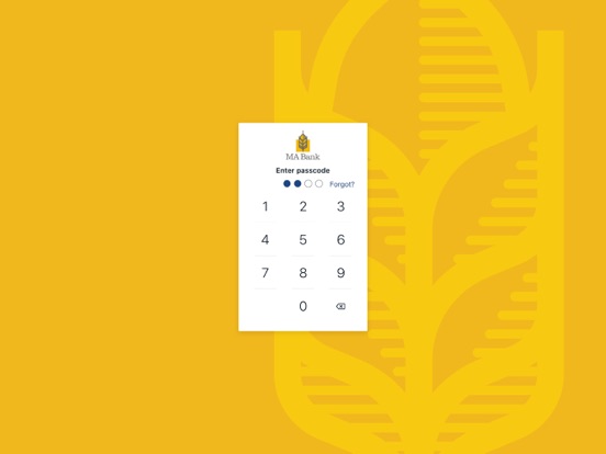 MA Bank Mobile iPad screenshot 2 - Finance app