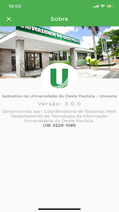 Aplicativo da Unoeste Screenshot