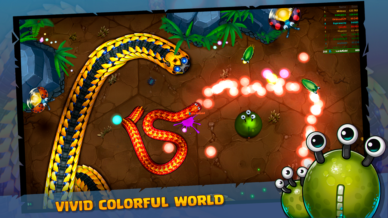 Little Big Snake: Fun .io Game iOS Mod IPA screenshot 1 - iOS game interface