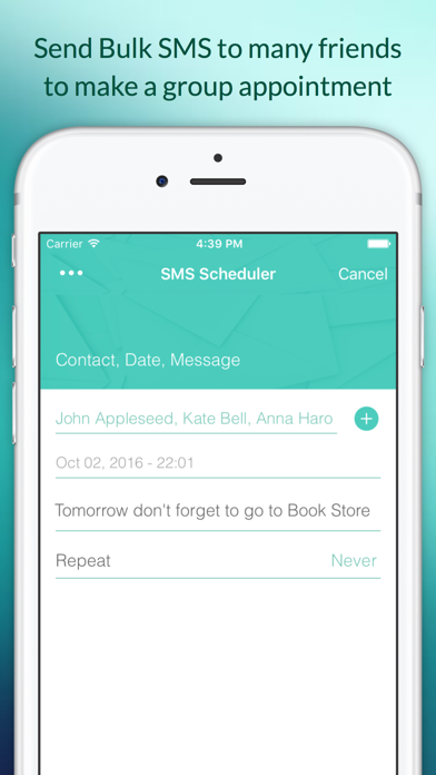 Screenshot #2 pour Batchrunner: SMS Groupe