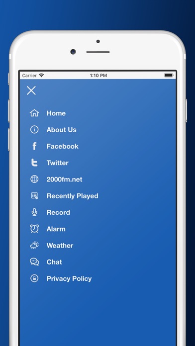 2000FM Network iPhone screenshot 4 - Music app