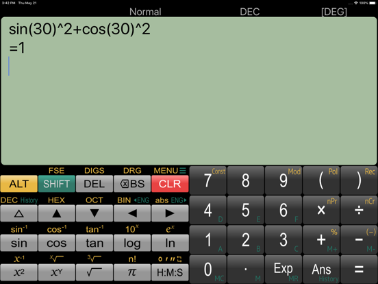 Panecal Scientific Calculator iPad screenshot 5 - Utilities app