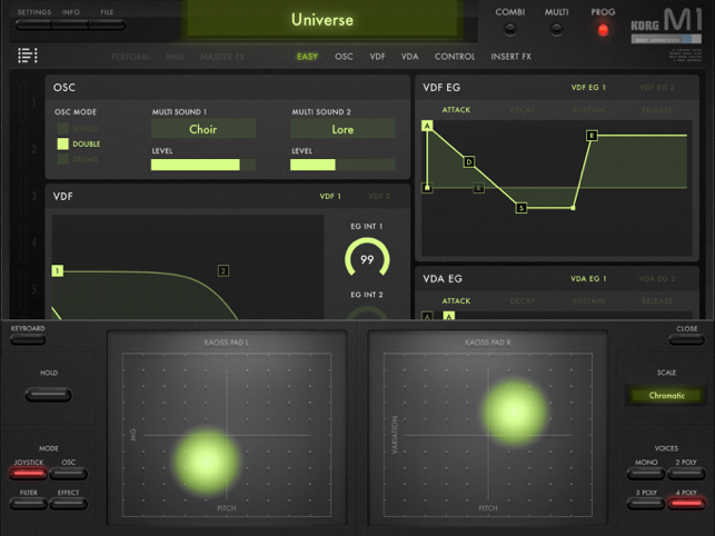 KORG iM1 Screenshot