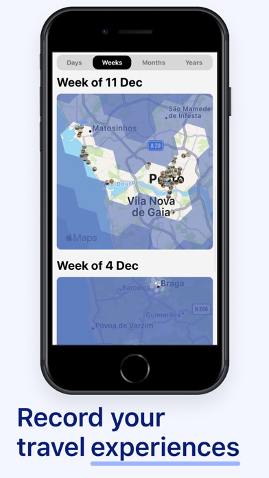 Been & Done Travel Journal Map Screenshot