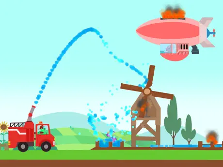 Dinosaur Fire Truck Games kids