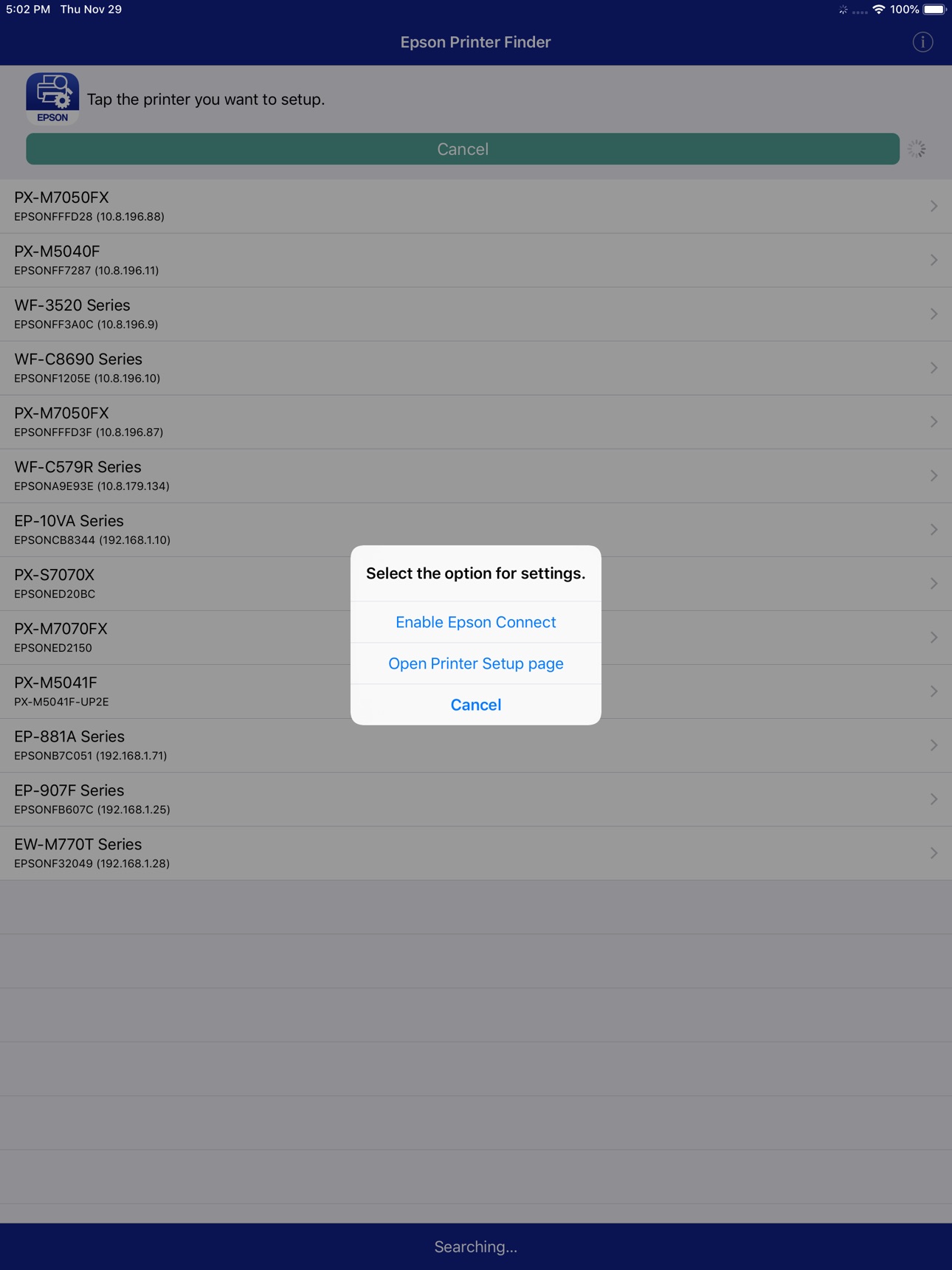 Screenshot 4 of Epson Printer Finder