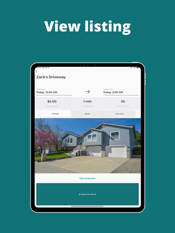 Prked - #1 Parking App iPad screenshot 2 - Travel app