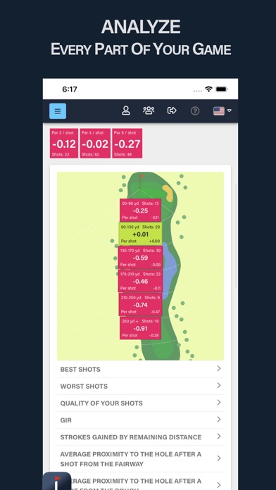 bebrassie: Golf Game Tracking Screenshot