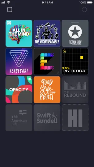 Captura de pantalla de Network - Podcast App en iPhone 1