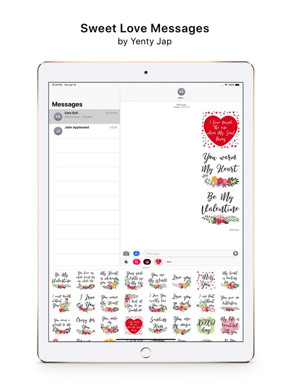 Screenshot #4 pour Sweet Love Messages