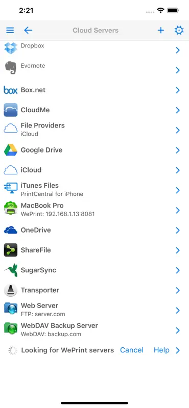 PrintCentral for iPhone screenshot 5 of 5
