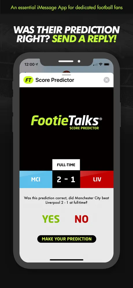 Score Predictor : FootieTalks