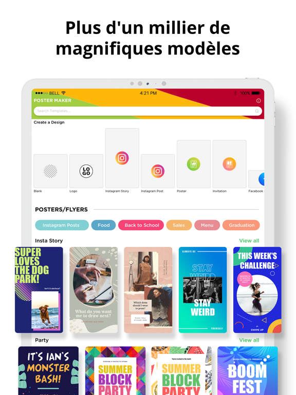 Screenshot #4 pour Affiches et Posters Maker App