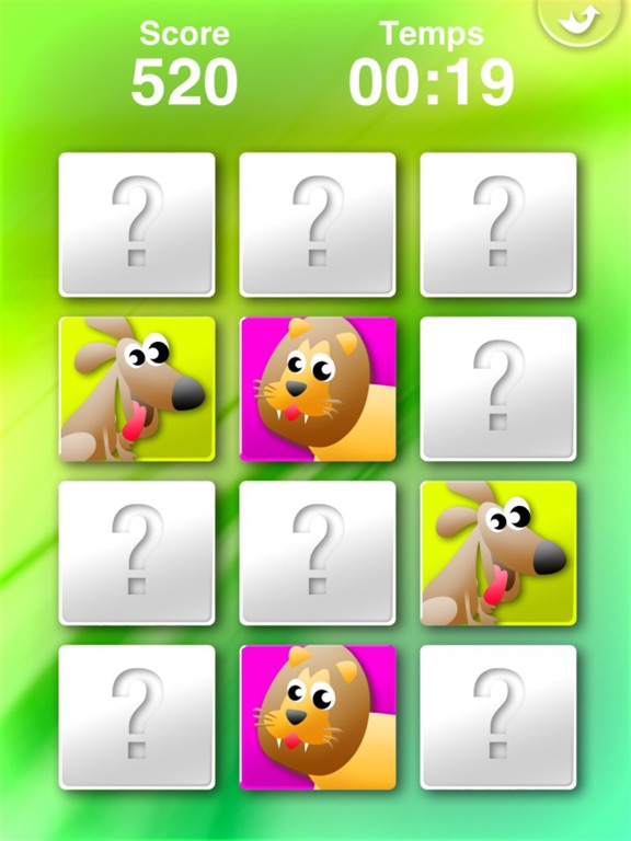 Screenshot #6 pour Jeu de Mémoire les animaux