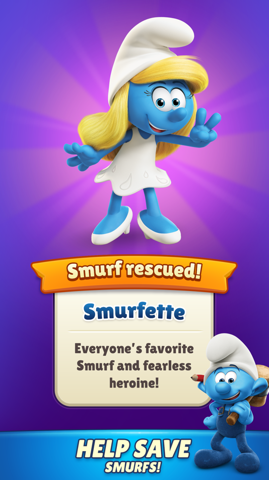 #3. Smurfs Magic Match (iOS) โดย: Garden City Games