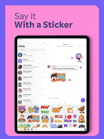 Rakuten Viber Messengerのおすすめ画像2