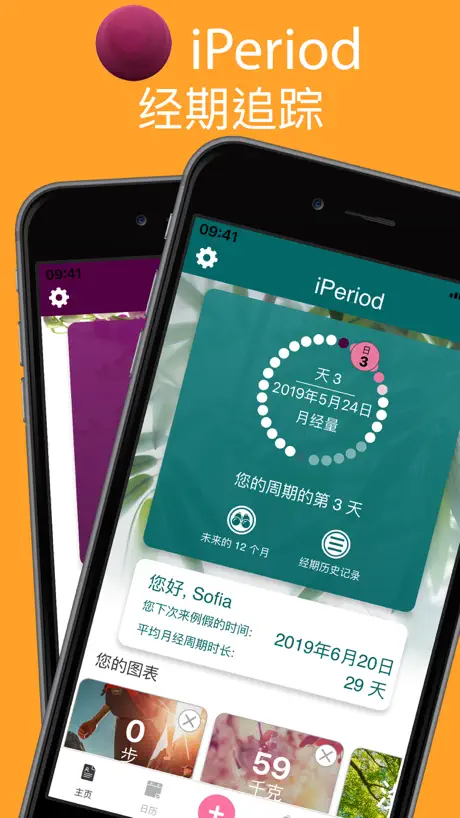 iPeriod + 经期跟踪软件 / 经期日历