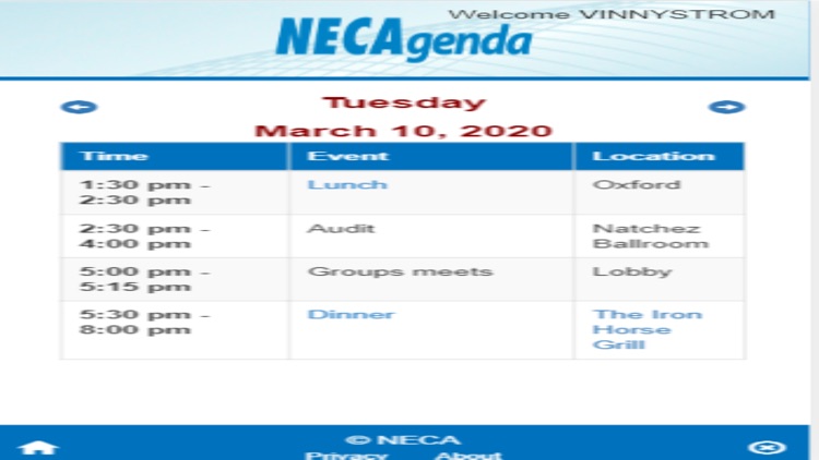 NECAgenda