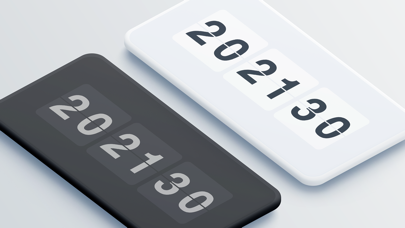 Screenshot #1 pour Flip clock & clock widget