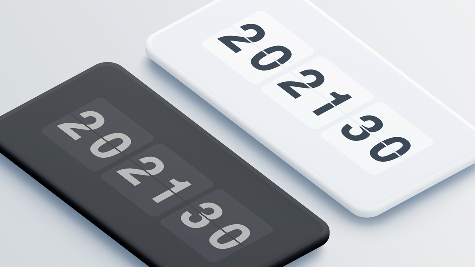 #1. Flip clock & clock widget (iOS) Podle: 境 高
