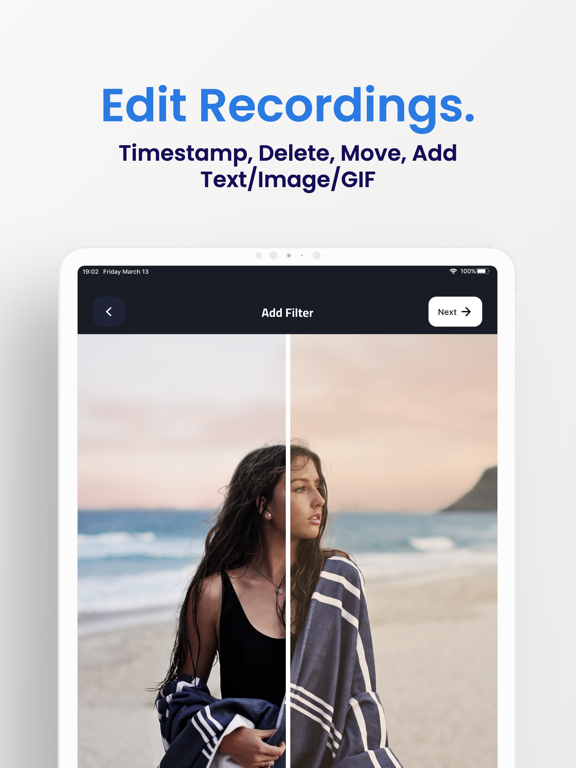 Screenshot #6 pour VideoCam+ Video Recorder Edit