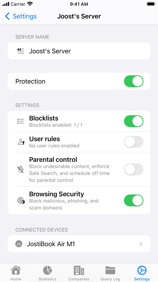 #7. Remote for AdGuard DNS (iOS) Podle: RocketScience IT
