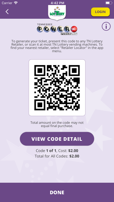 Tennessee Lottery Official App Screenshot