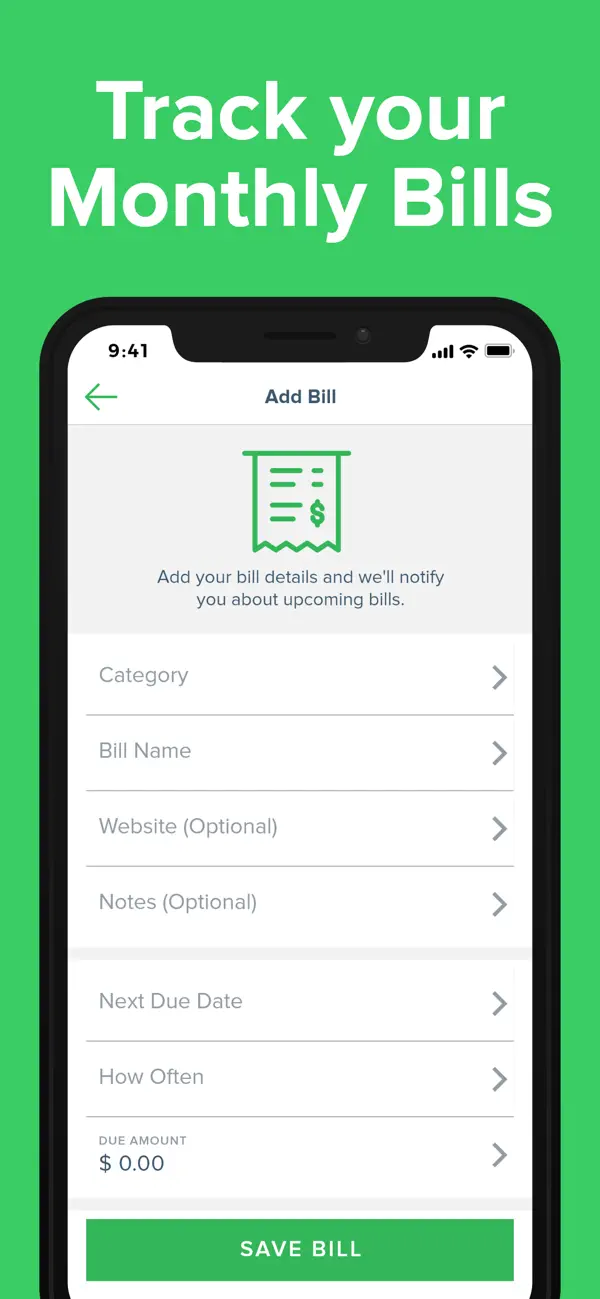 Screenshot #3 pour Bill Organizer