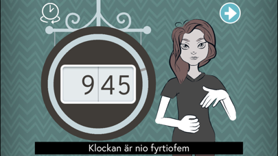 Moji Klockis sv. teckenspråk Screenshot