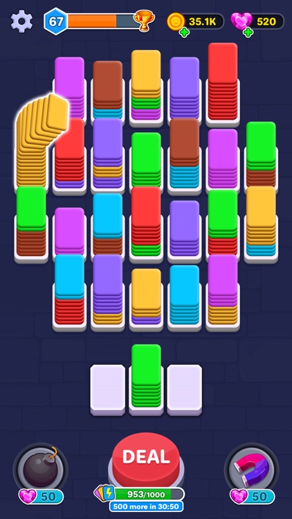 Card Shuffle: Color Sorting 3D screenshot-3