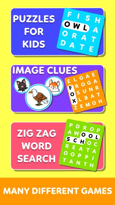 Kids Word Search Games Puzzles Screenshot