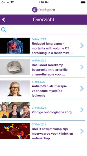 Oncologie.nu screenshot 2