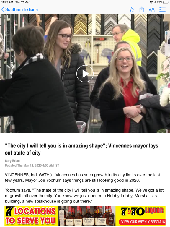 WTHI News 10 iPad screenshot 6 - News app