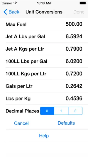 Aviation Fuel Converter screenshot 2