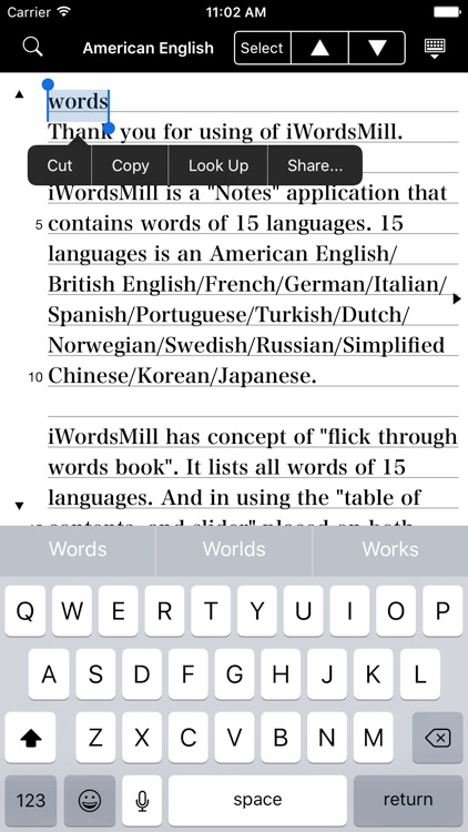 iWordsMill 15 Languages Search