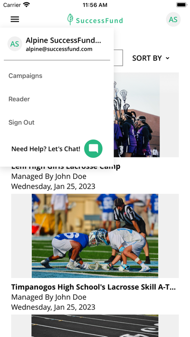 SuccessFund Screenshot