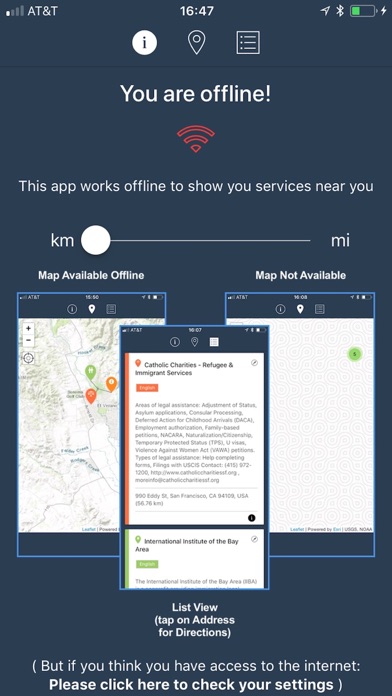 RefAid - Refugee Aid App Screenshot