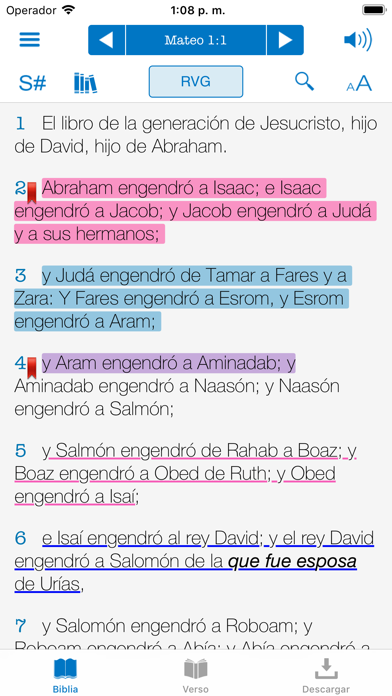 Biblia Reina Valera con Strong Screenshot